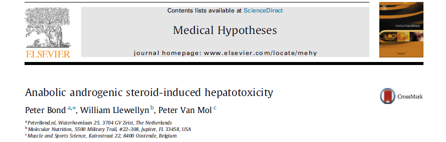 Hypothese AAS-geinduceerde hepatotoxiciteit in Medical Hypotheses